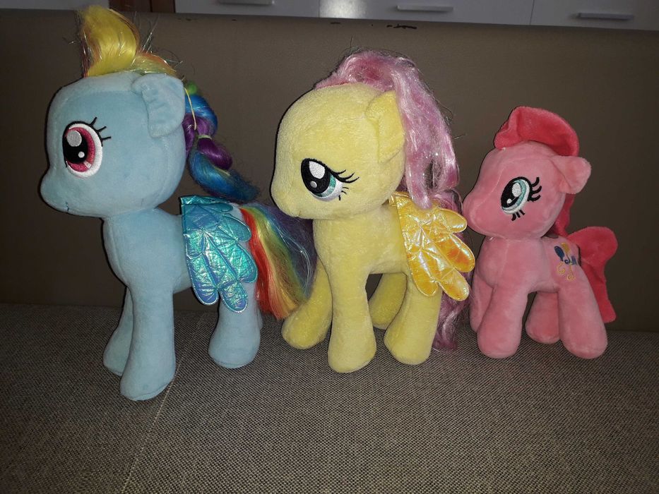 3 kucyki Pony, 2x 25cm, 1x23cm,