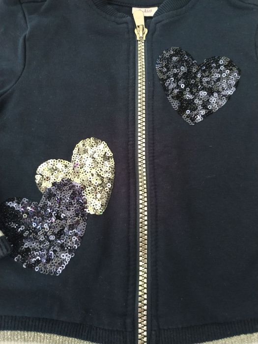 Кофта на молнии с пайетками Blukids для девочки 1-1.5 года