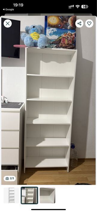 Стелаж білий 60/25/178см є безкоштовна доставка