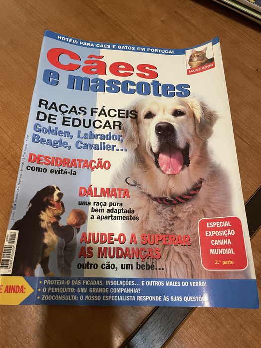 Revistas antigas sobre cães