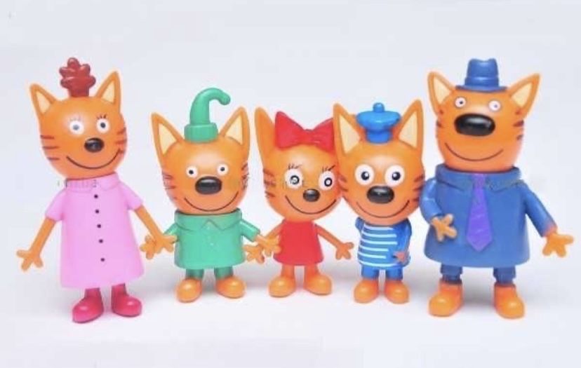 Набір героїв Три кота (всі члени родини)