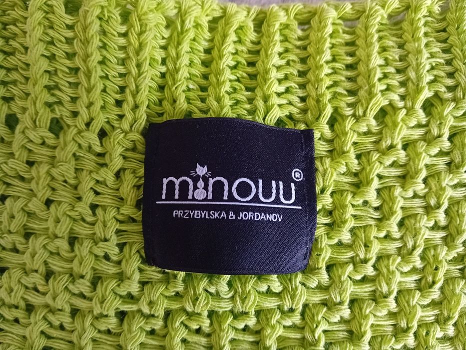 Torebka zielona Monouu z łańcuchem. Nowa