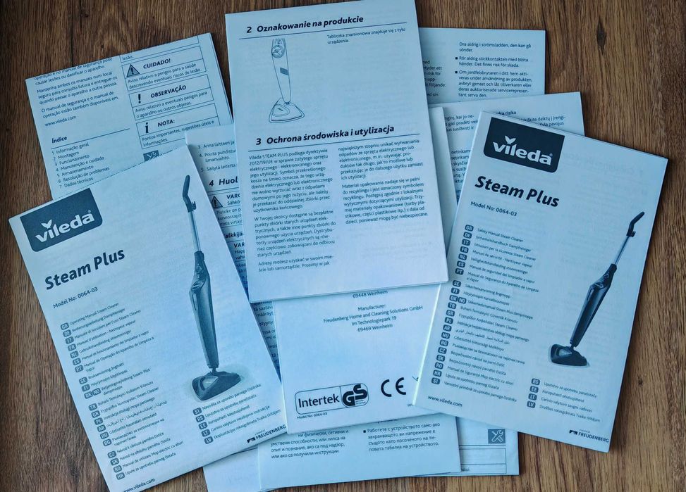 Mop parowy VILEDA Steam Plus # stan bdb