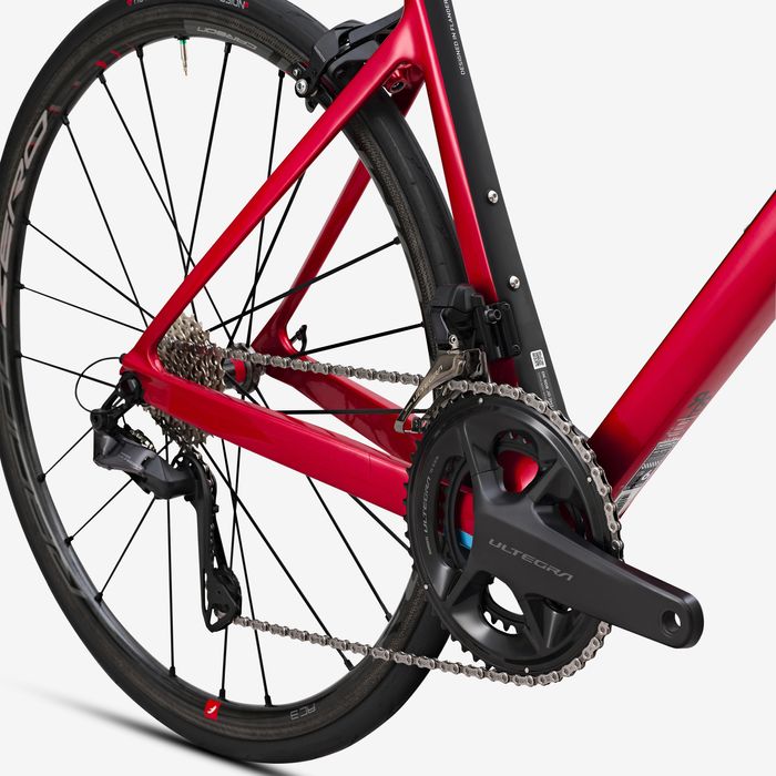 BICICLETA DE ESTRADA EDR CF ULTEGRA DI2 PASTILHA Vermelho