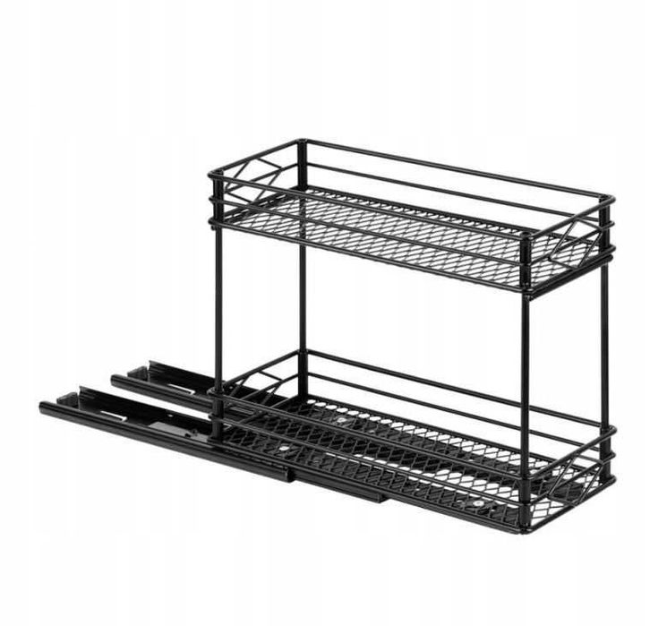 Półka kuchenna 2-poziomowy wysuwany regał na przyprawy Aceyoon