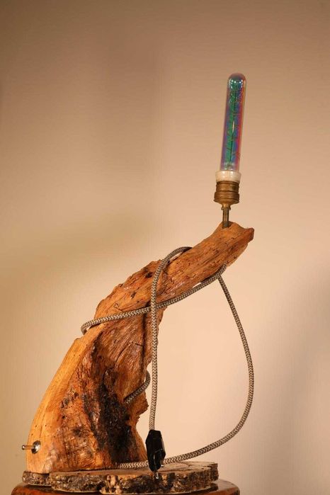 Candeeiro Artesanal com base em cortiça