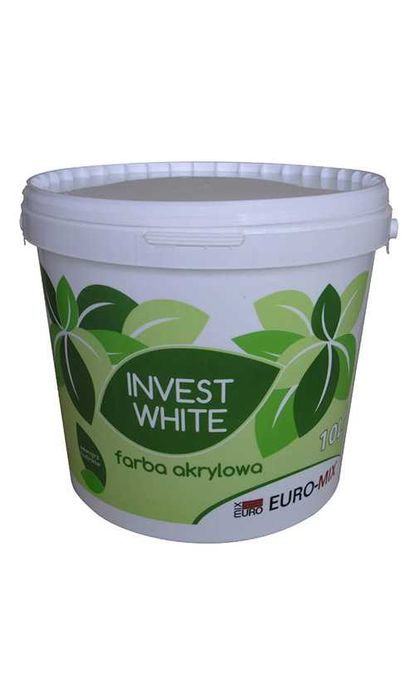 Biała Farba akrylowa INVEST WHITE wewnętrzna