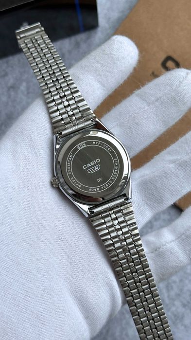 Годинник наручний Casio MTP-VC01 Silver/Black | Часы наручные B145 AQ