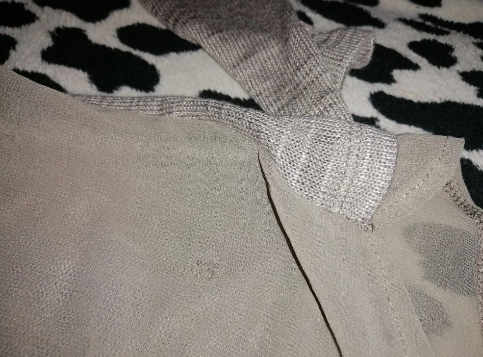 Bluzka z długim rękawem Orsay, Tył ze wstawką z innego materiału