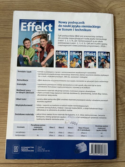 Podręcznik do j.niemieckiego „Effect 1”