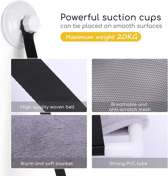 NOVO - Cama de Janela para Gato NOBLEZA