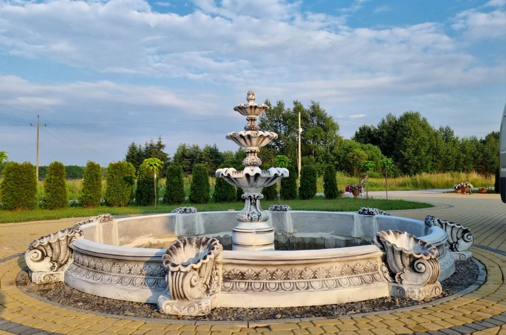 Fontanna MONTAŻ pompa ogrodowa betonowa kamienia BASEN