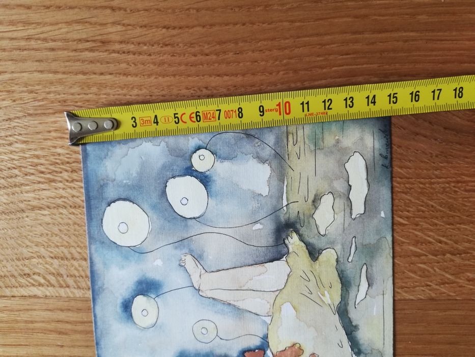 Akwarela Miniatura oryginał Katarzyna  Bruniewska-Gierczak