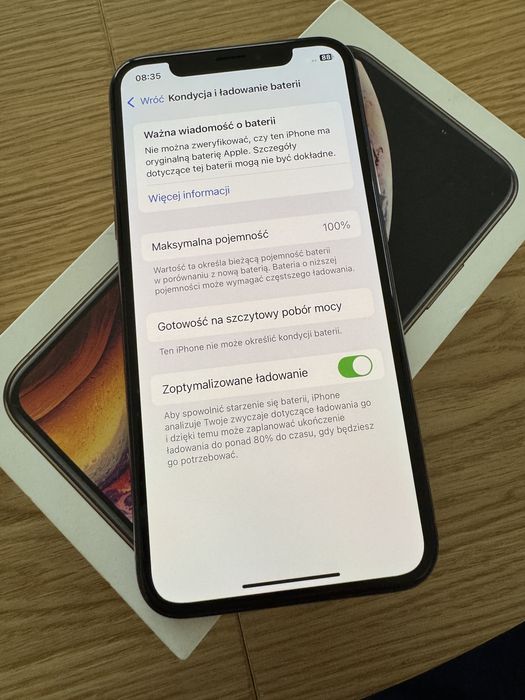 Apple iPhone XS 64gb + Słuchawki Apple Airpods 3, nowa bateria