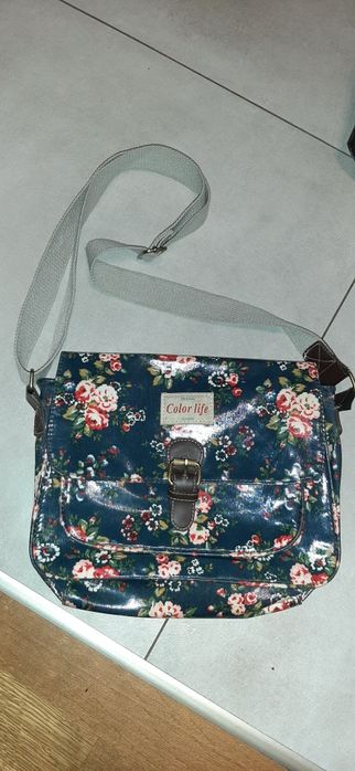 Torba torebka w kwiaty na ramię