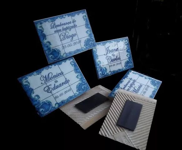 Azulejos magnéticos lembranças, casamentos, baptizados...