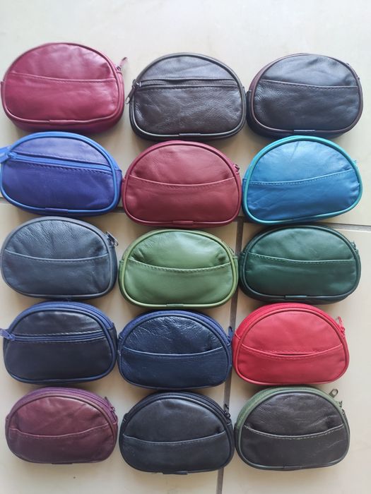 Portfelik mini Skóra Skórzany kolory nowy