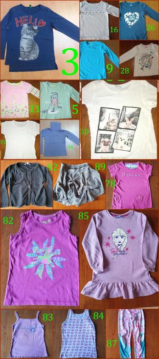 WYPRZEDAŻ Bezrękawnik, bluzka, spodnie, sukienka i inne roz.110 (110A