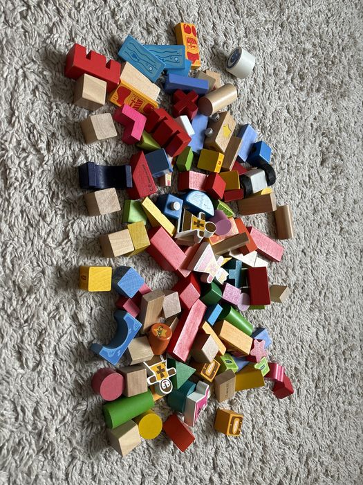 Zestaw klocków drewnianych
