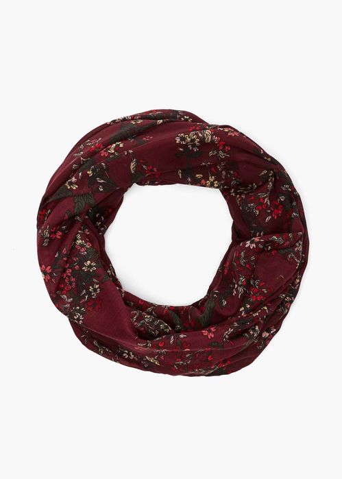 Легкий шарф снуд хомут цветочный принт s.Oliver