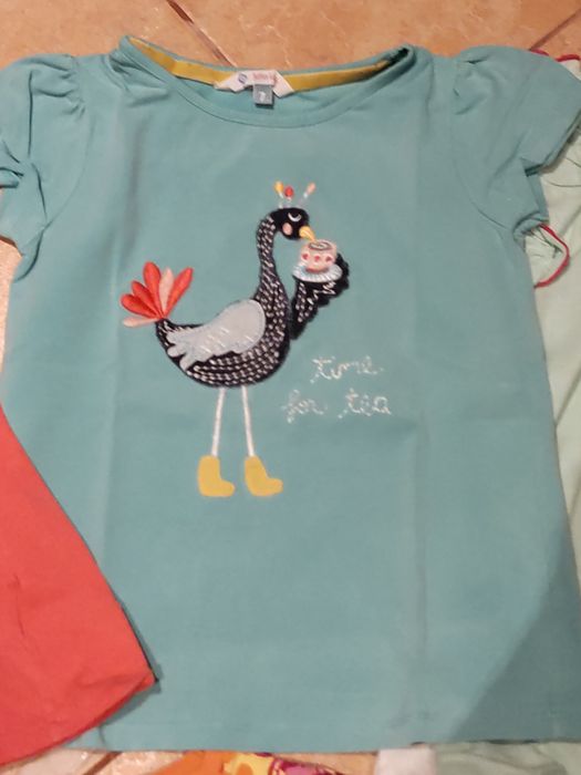 Koszulka t-shirt dla dziewczynki 122 zestaw