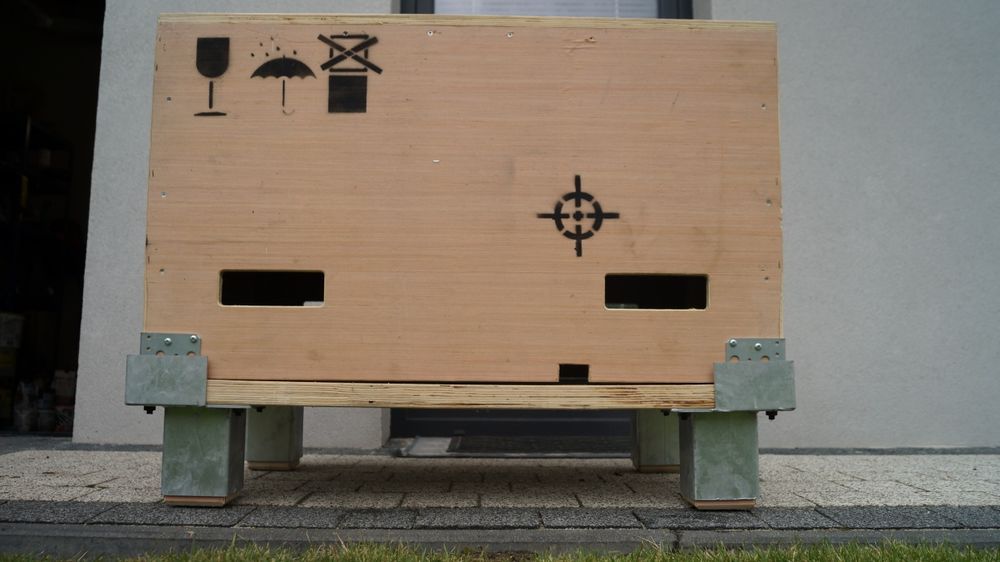 Skrzynia transportowa z grubej sklejki–solidna, bezpieczna, praktyczna