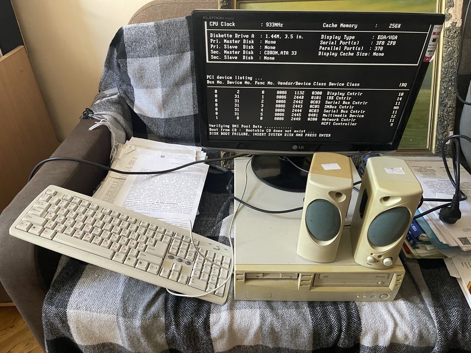 Повний ретро ПК комплект Pentium III 933MHz / AOpen i815 / Монітор + Периферія