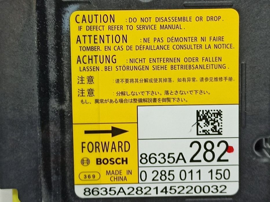 CENTRALINA DE AIRBAG MITSUBISHI OUTLANDER (GF0) MOTION 2WD