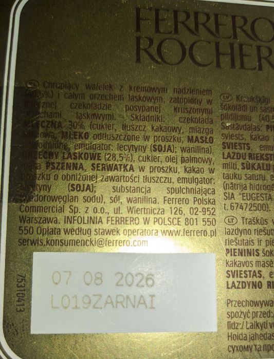 Ferrero Rocher kulki 11*100g