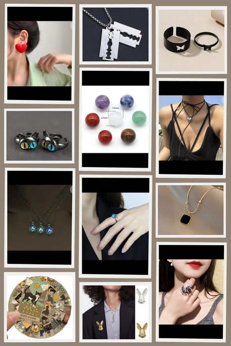 Украшения, декор, бижутерия, кольца, подвески