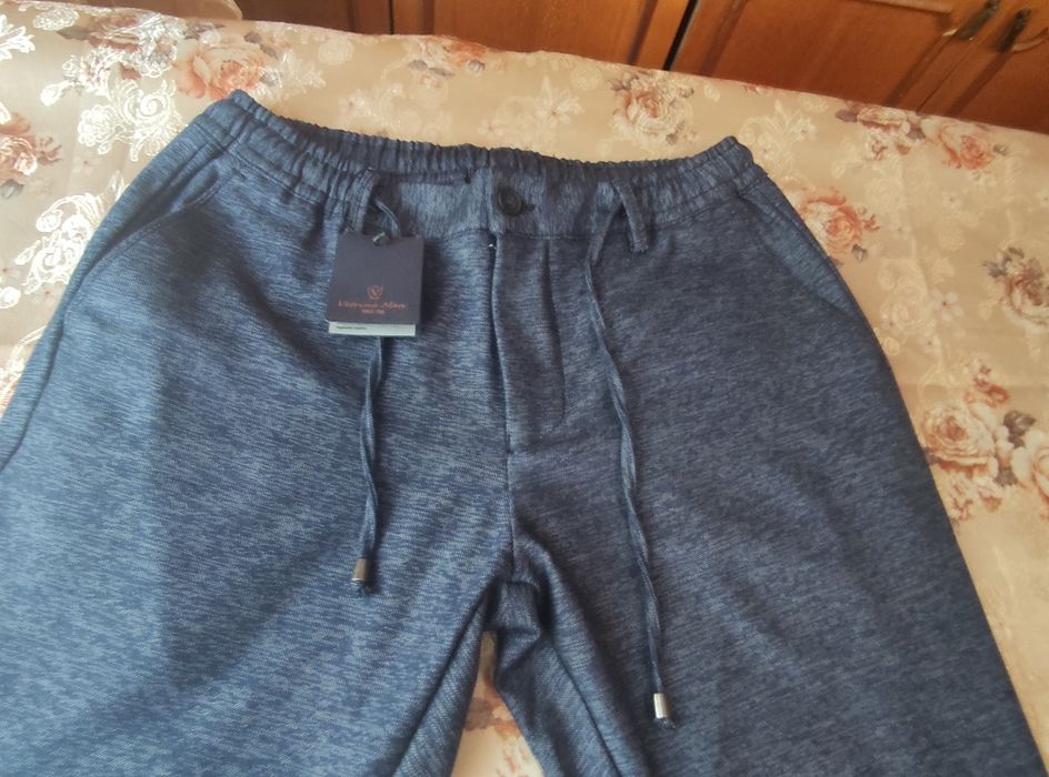 Штаны мужские, новые, 46 размер, пояс на резинке, Турция