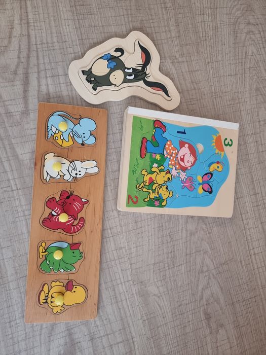 Набір розвиваючи дерев'яних пазлів-вкладок