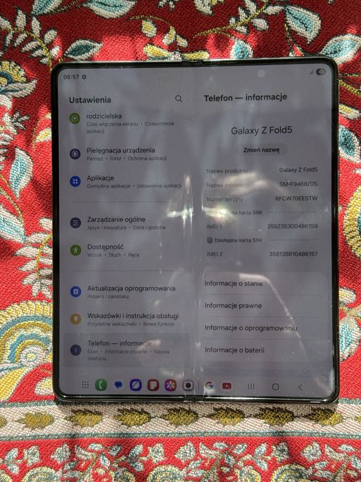 Nowy Samsung Z Fold 5 512GB Czarny Dual SIM nowy