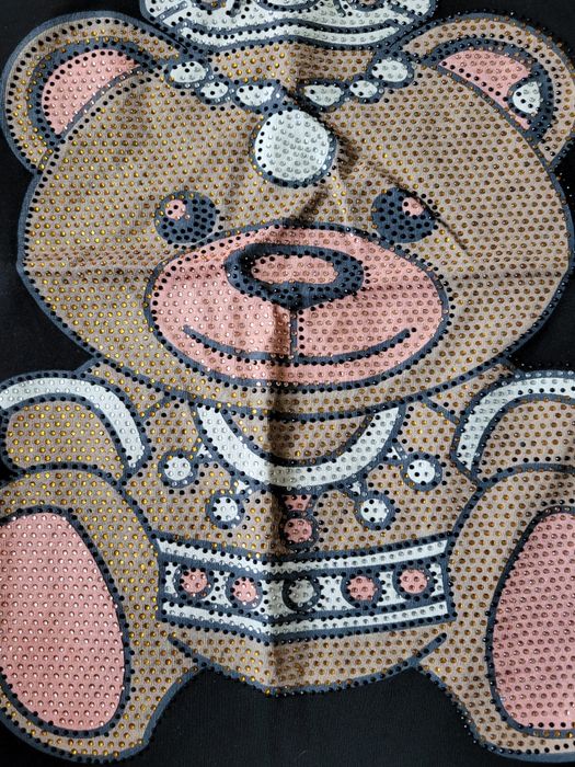 Koszulka top bokserka nowa cekiny miś