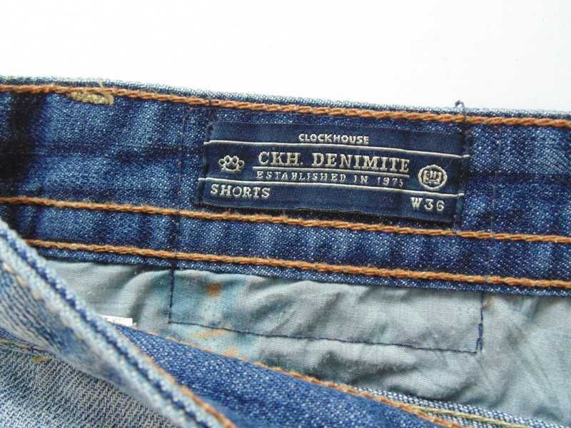 C&A Denimite szorty jeansowe męskie z kieszeniami pas 98 cm