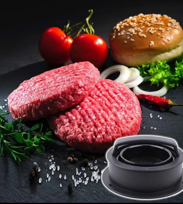 Prensa de hambúrguer.  Novo