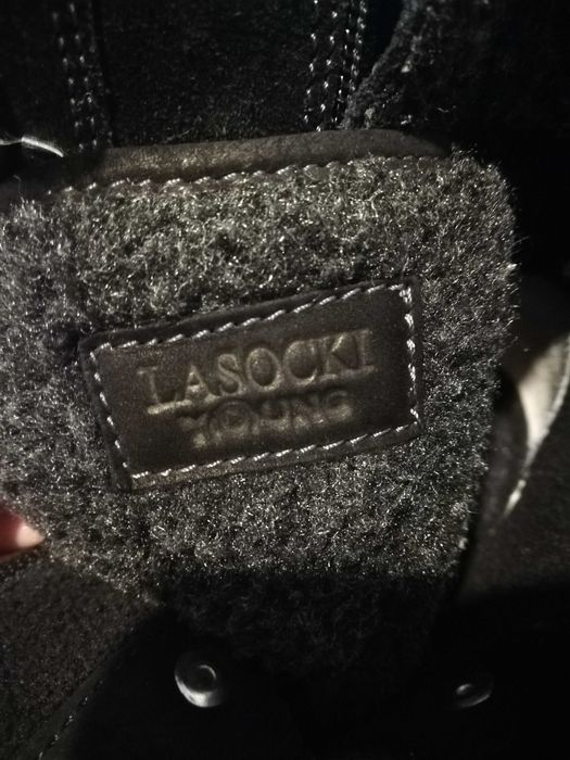 Skórzane trzewiki ocieplane Lasocki 36