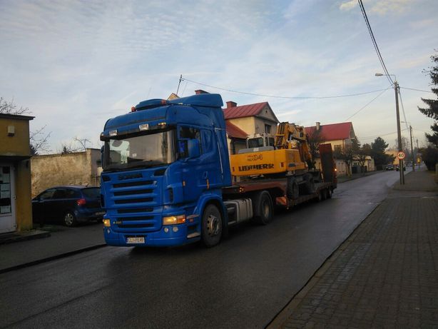Piasek Ziemia Koparki Ładowarka Transport niskopodwoziowy