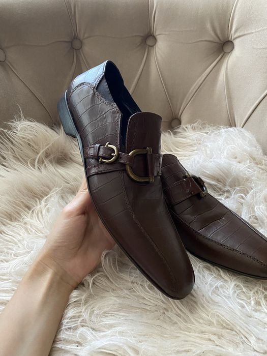 Чоловічі туфлі Італія, натуральна шкіра алігатор