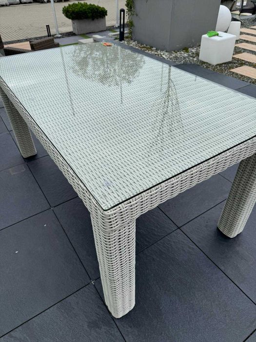 Stół Ogrodowy RAPALLO 160cm Royal Biały - wyprzedaż