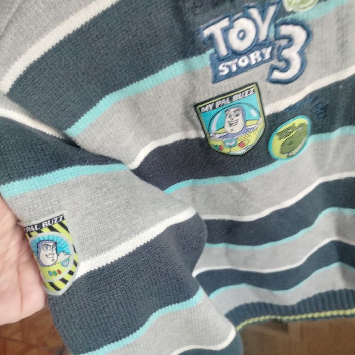 Sweter chłopięcy Toy Story Buzz C&A paski 116