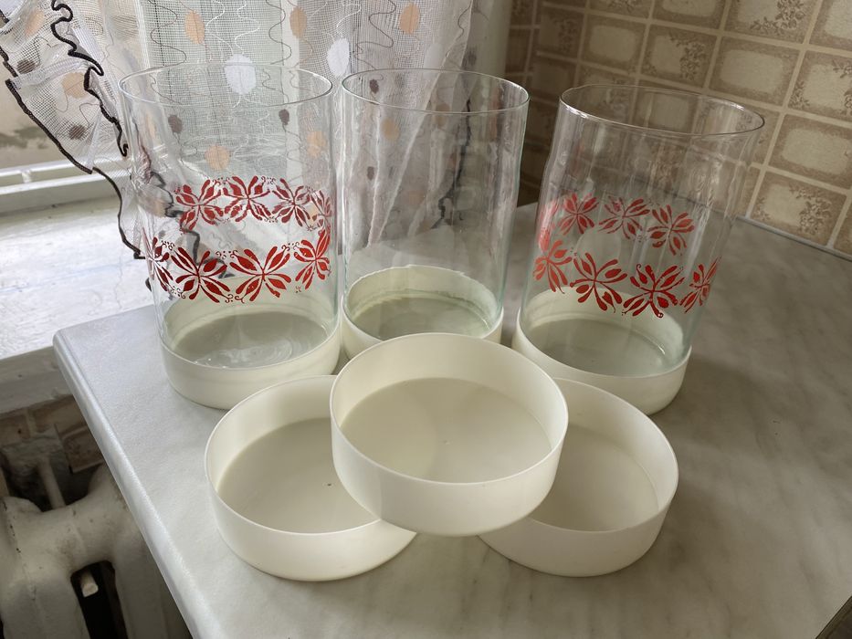 Скляні баночки для сипучих продуктів, набір