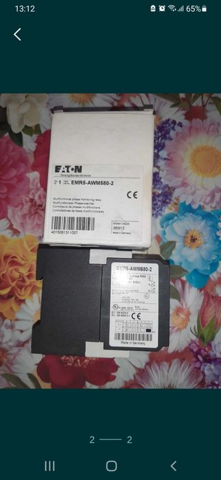 Реле контроля напряжения 3 фазы Eaton  EMR5-AWM580-2
