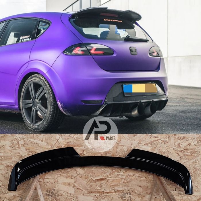Seat Leon 1P Aileron Spoiler Cupra Preto brilhante