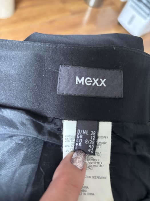 Czarna elegancka dluga spódnica mexx, sylwester