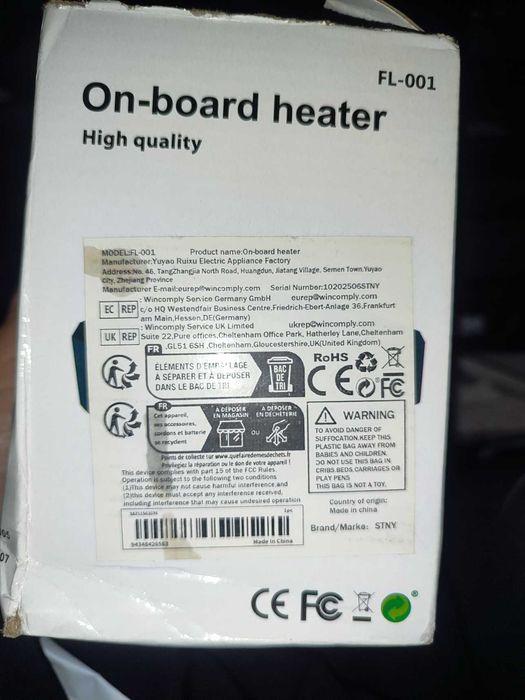 Aquecedor 12V Carro tomada de isqueiro