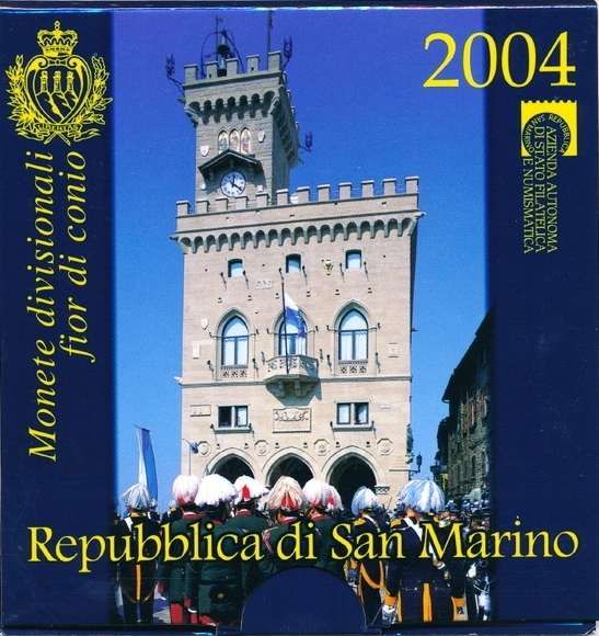 Republica San Marino 2004 co moeda especial