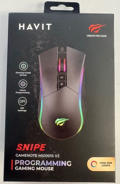Mysz przewodowa HAVIT SNIPE GAMENOTE MS1001S V2 Nowa