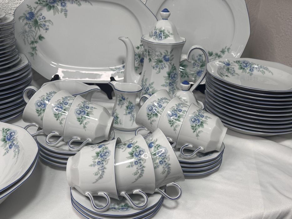 Порцеляновий новий сервіз Winterling, квітковий, білий,столовий сервіз