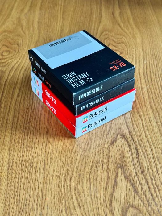 Wkład Polaroid SX-70 Film 1-opakowanie (8 zdjęć) B&W IMPOSSIBLE